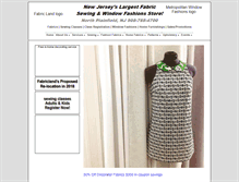 Tablet Screenshot of fabricland.com